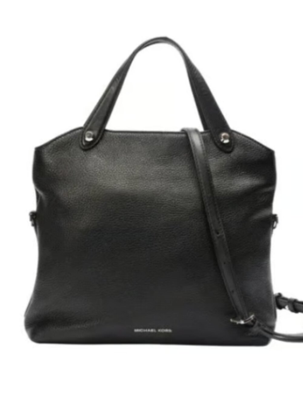 Michael Kors Hyland Medium Messenger Leather Black